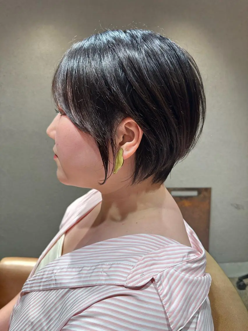 ショート カット ヘアカラー トリートメント 似合わせ松本 容政のヘアスタイル