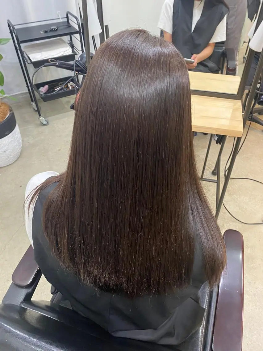 ロング カラー 透明感カラー 暖色系特化さくら /福岡天神/レイヤーのヘアスタイル