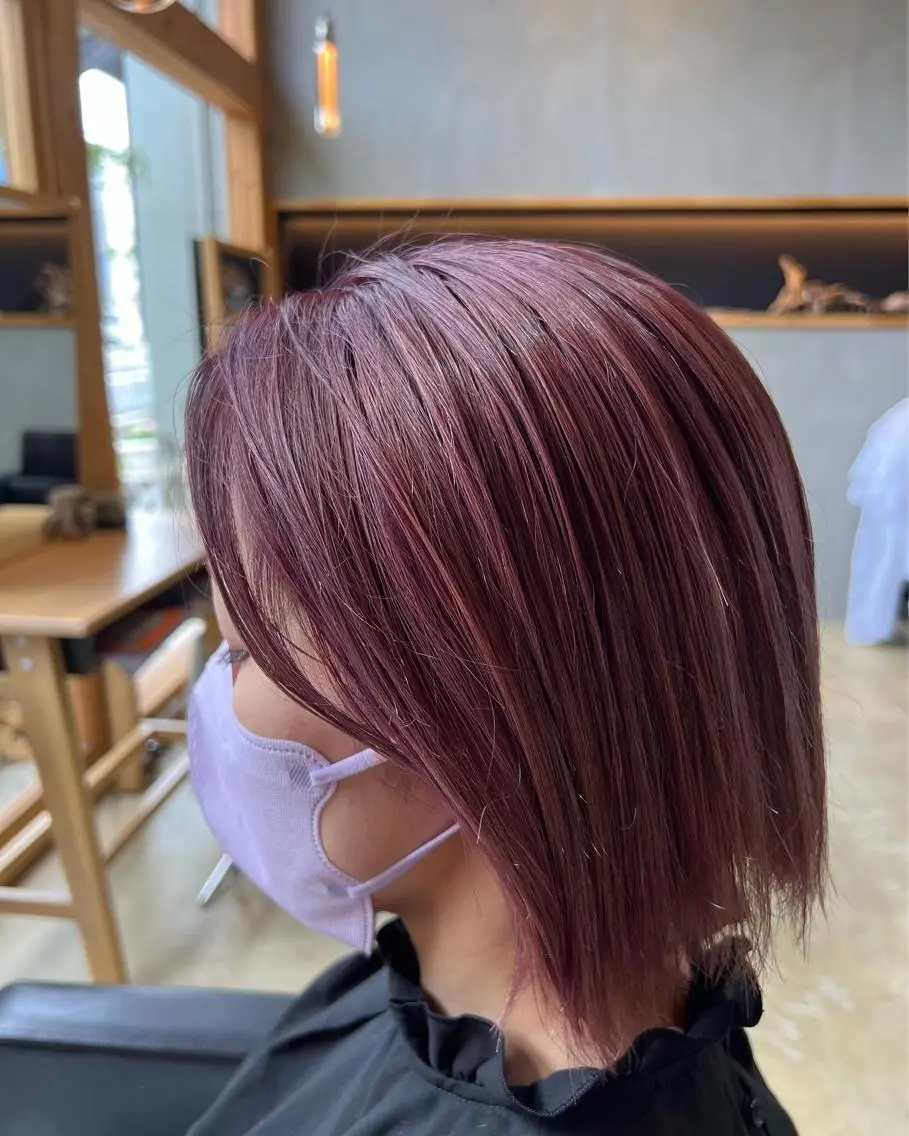 ショート カラー ハイライトカラー イルミナカラー ボブ ハイライト 髪質改善 シンヤヘアーズ 泉大津本店のヘアスタイル