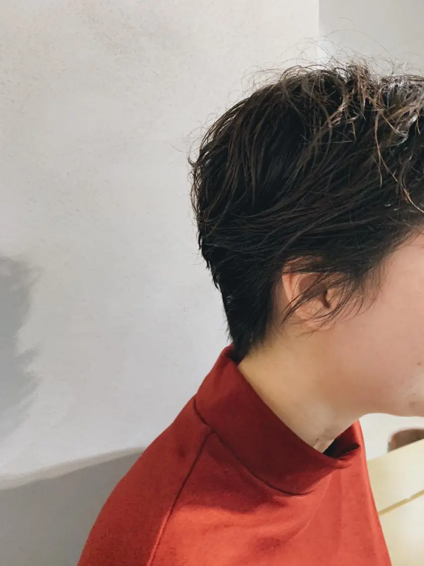 ショート カラー パーマ ボブパーマコテ巻き風 パーマNo1深江秀平のヘアスタイル