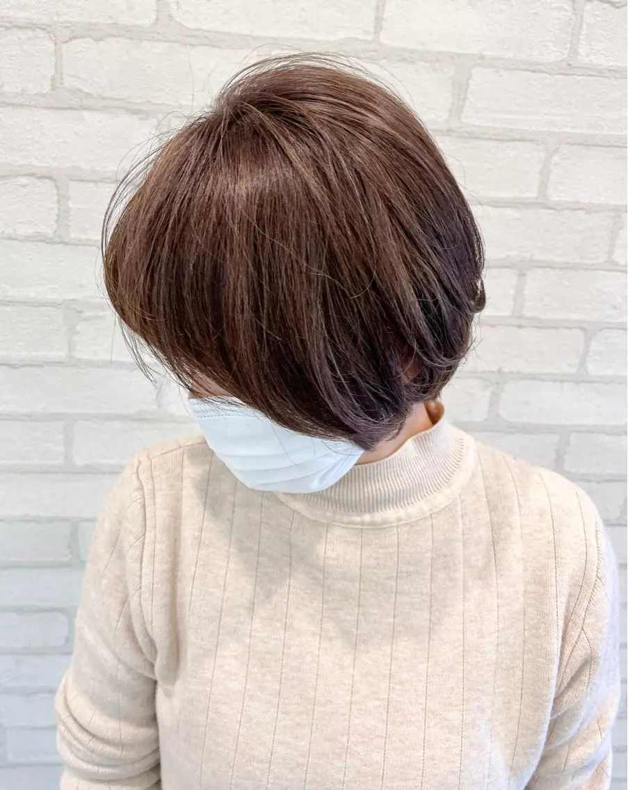 ショート カラー ブリーチ ケアブリーチ ハイライトカラー ハイライト 白髪世代の悩み解決 阿部耕大のヘアスタイル