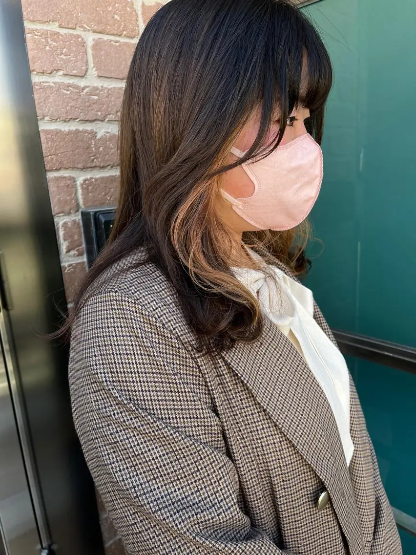 ロング カラー パーマ ヘアアレンジ メンズ キッズ ネイル マツエク・マツパ アイブロウ メンズブリーチ メンズハイライト メンズインナーカラー メンズ韓国風 ブリーチ 久木原 ゆりのヘアスタイル