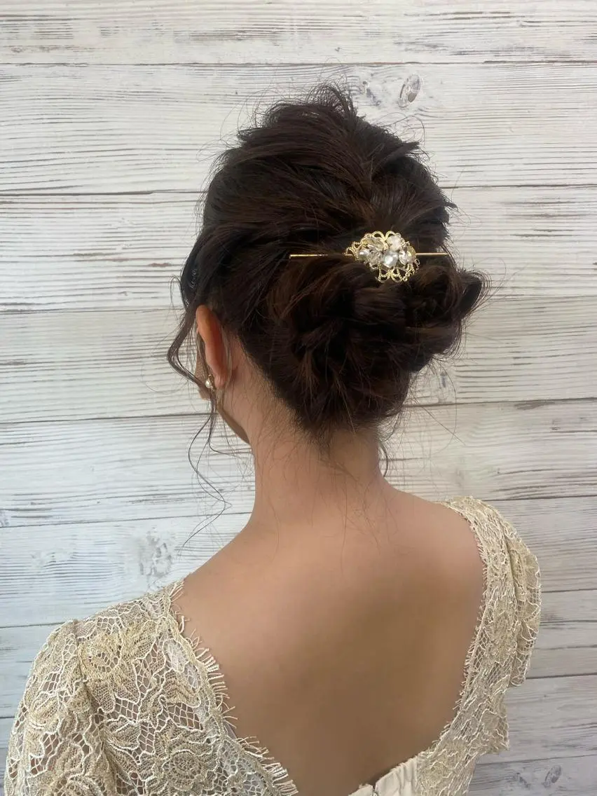 セミロング カラー ヘアアレンジ ショートボブ 編み込みエクステ シールエクステ セミロングパーマ バレイヤージュ FAAM Tsuneのヘアスタイル