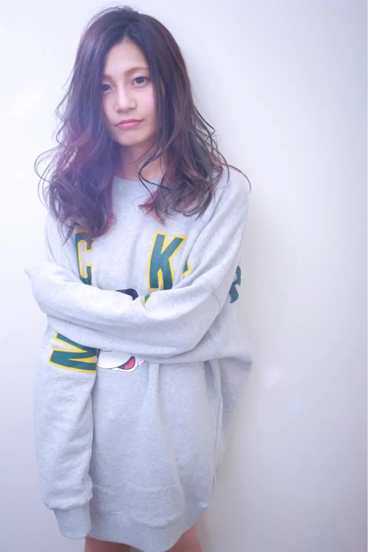 ロング 伊藤 裕貴のヘアスタイル