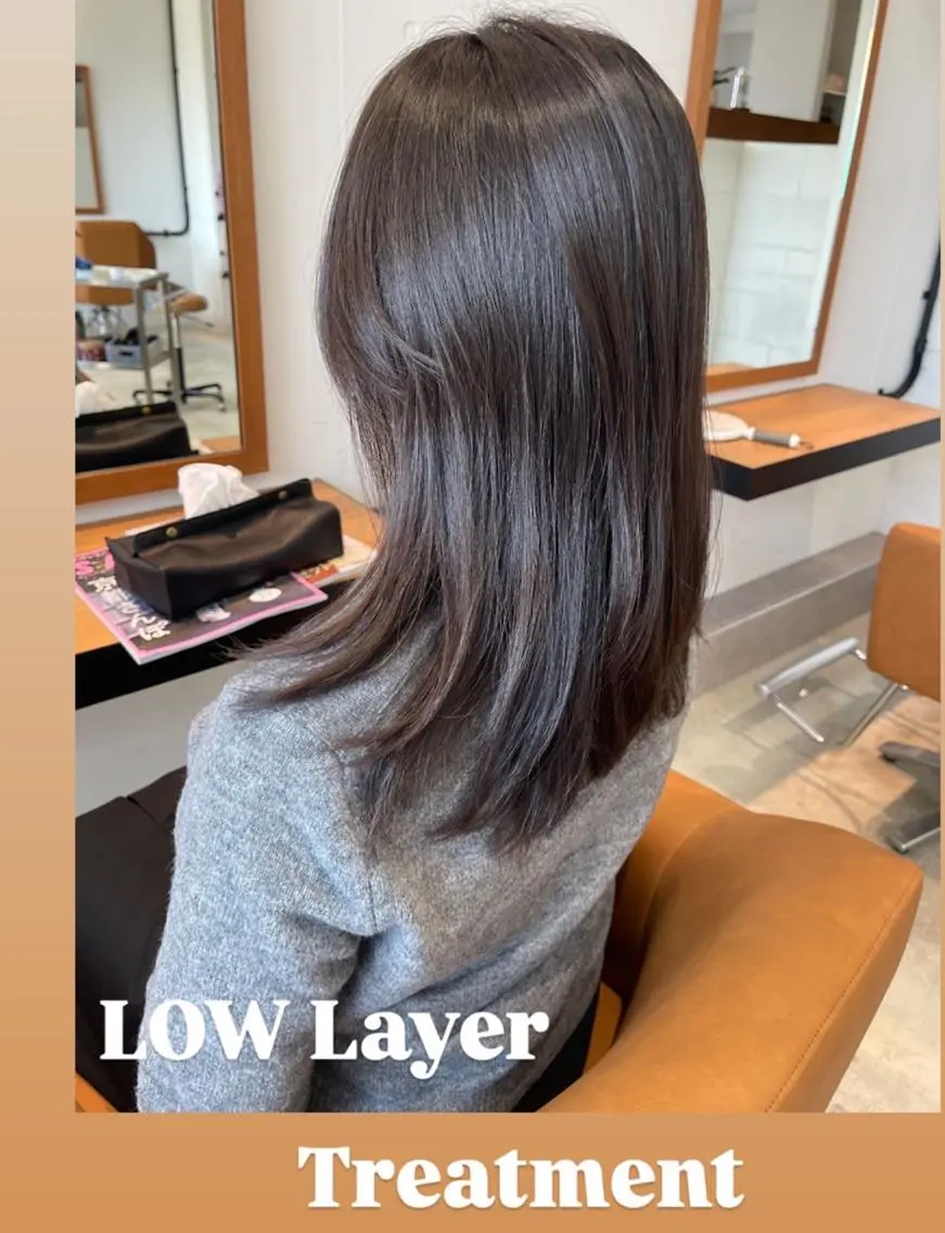 セミロング トリートメント トリートメント 三浦 仁美のヘアスタイル