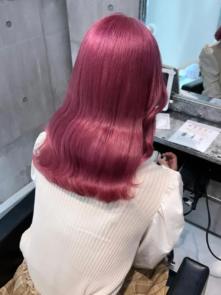 ロング カラー パーマ ヘアアレンジ メンズ キッズ ネイル マツエク・マツパ アイブロウ レイヤー/ダブル カラー/YURINAのヘアスタイル