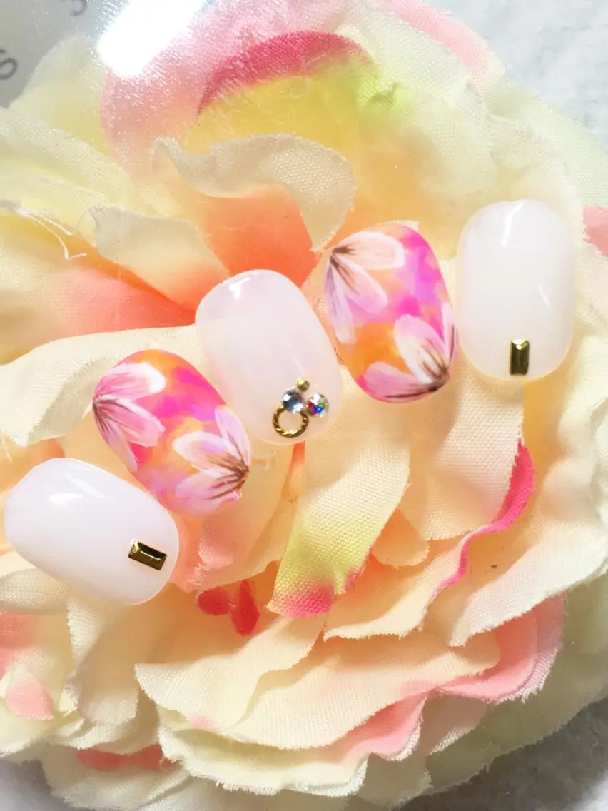ネイル フラワーネイル フットネイル ジェルネイル マットネイル パラジェル clover nailのネイルデザイン