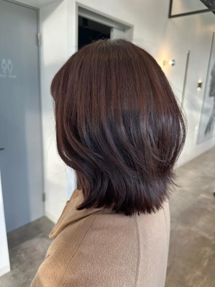 ミディアム カラー カット トリートメント ヘッドスパ 韓国レイヤー✨ yasuko銀座のヘアスタイル