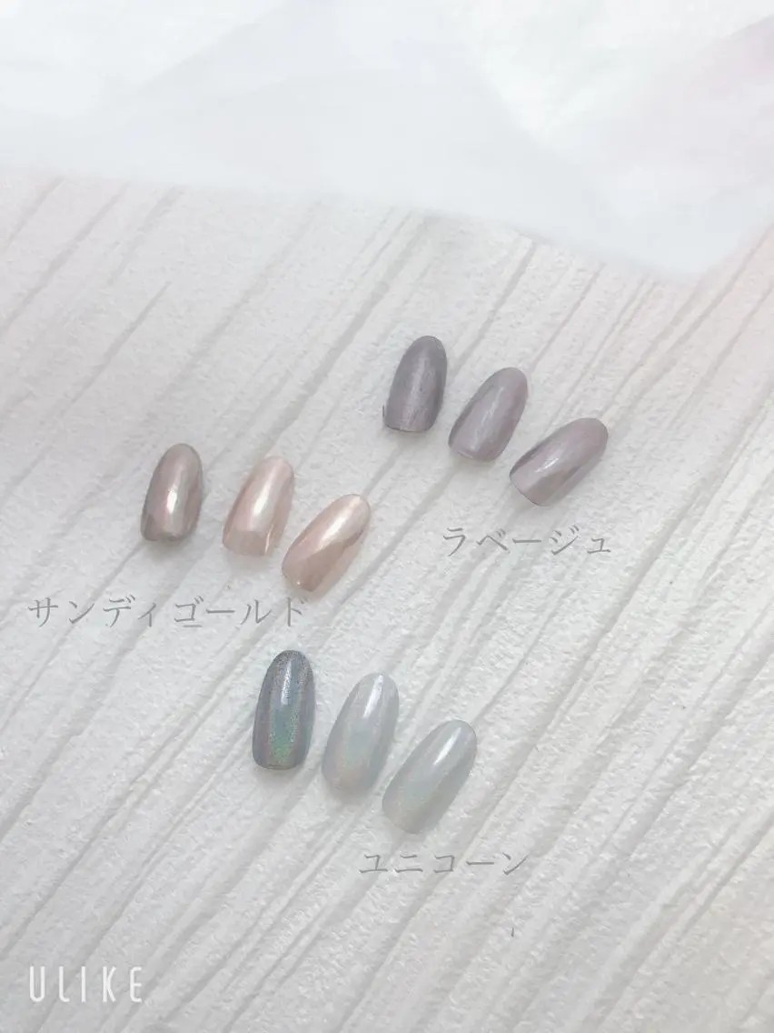 ネイル アートネイル ミラーネイル ワンカラーネイル ハンドネイル beauty ☪︎moonのネイルデザイン