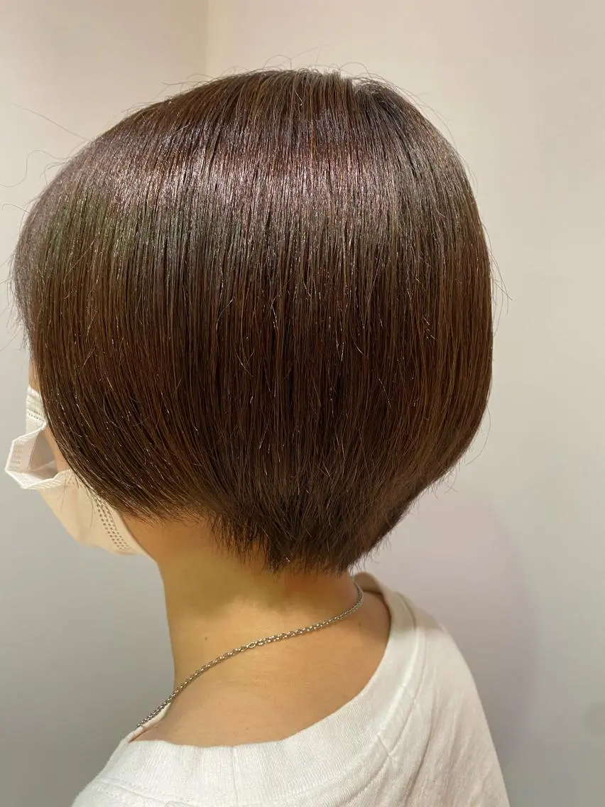 カラー アッシュ ラベンダーカラー ラベンダーアッシュ ヘアカラー トリートメント 大人可愛い♡コテ巻き パーマ🌼杉田 萌恵のヘアスタイル