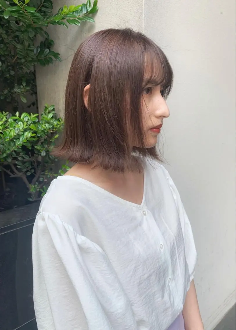 ショート カラー ベージュカラー ヘアカラー トリートメント 矢野 晃平のヘアスタイル