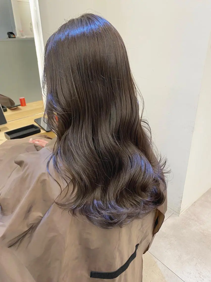 セミロング カラー ヘアカラー トリートメント Zina髪質改善 艶カラー✨のヘアスタイル