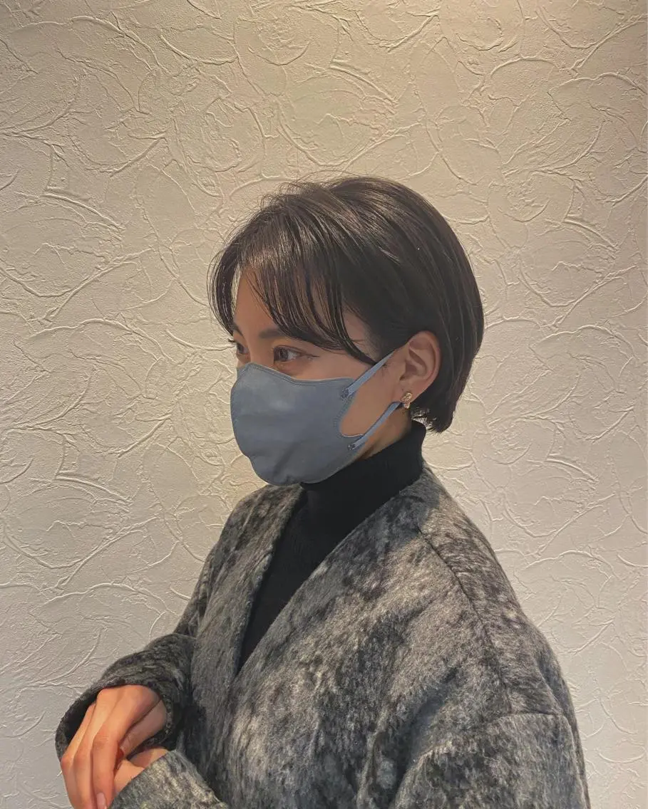 ショート カラー メンズ グレージュ 池田 健汰のヘアスタイル