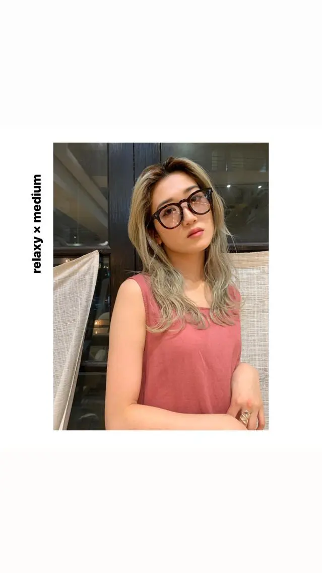 ミディアム カラー パーマ ヘアアレンジ メンズ キッズ ネイル マツエク・マツパ ミディアムネイル カット ヘアカラー トリートメント hiro【沿線で叶う 似合わせhair】のヘアスタイル
