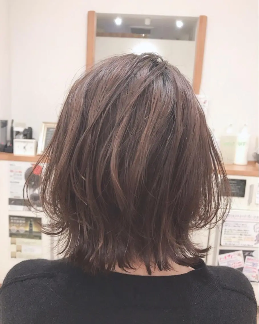 ミディアム カット トリートメント アザマ　ヤスカツ _rosso 川口のヘアスタイル