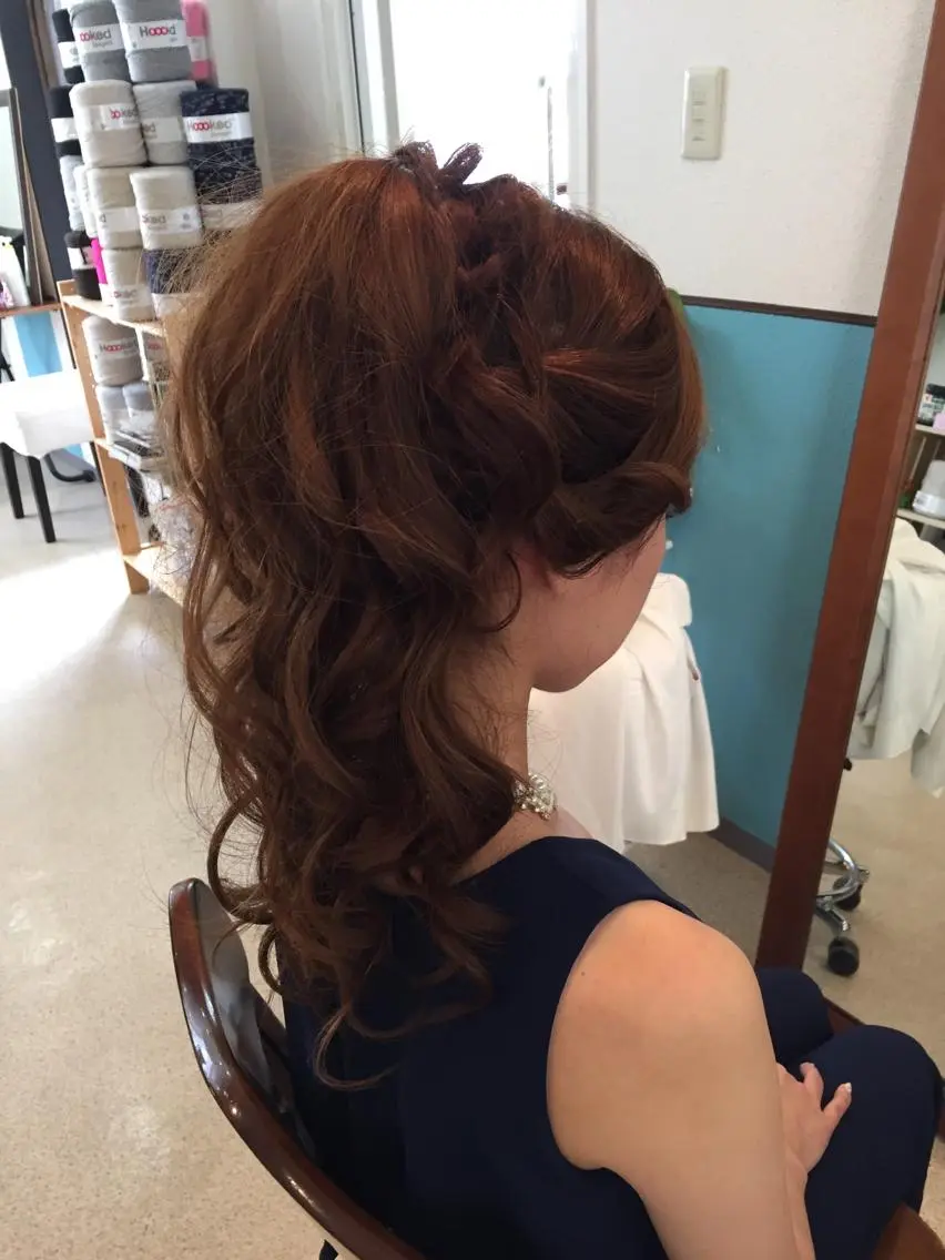 ショート ミディアム セミロング ロング カラー パーマ ヘアアレンジ ポニーテール 早朝✨ヘアセット 着付け/清水玲歌のその他イメージ