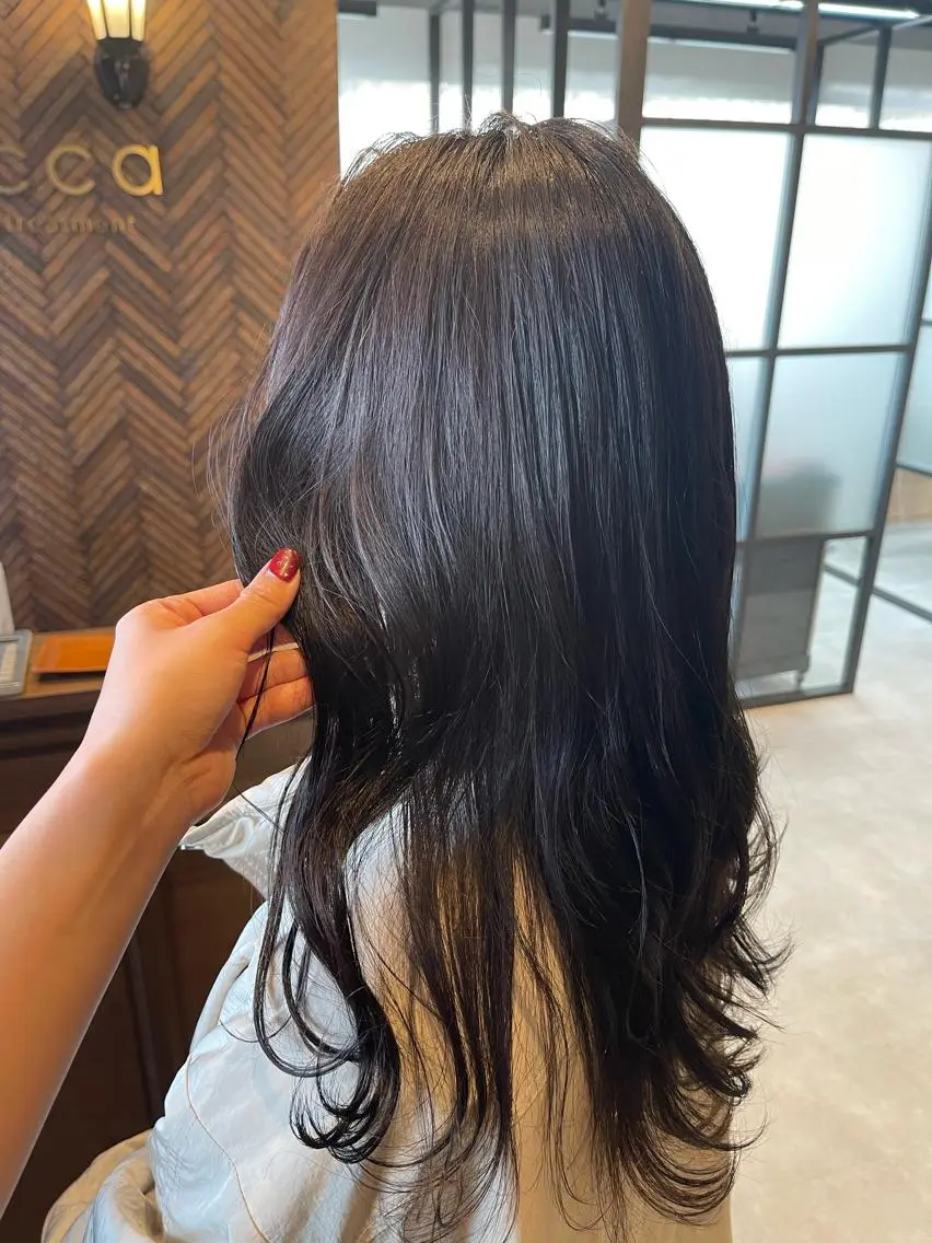 ロング カット ヘアカラー トリートメント tocca河原町〰️ 藤川日向のヘアスタイル