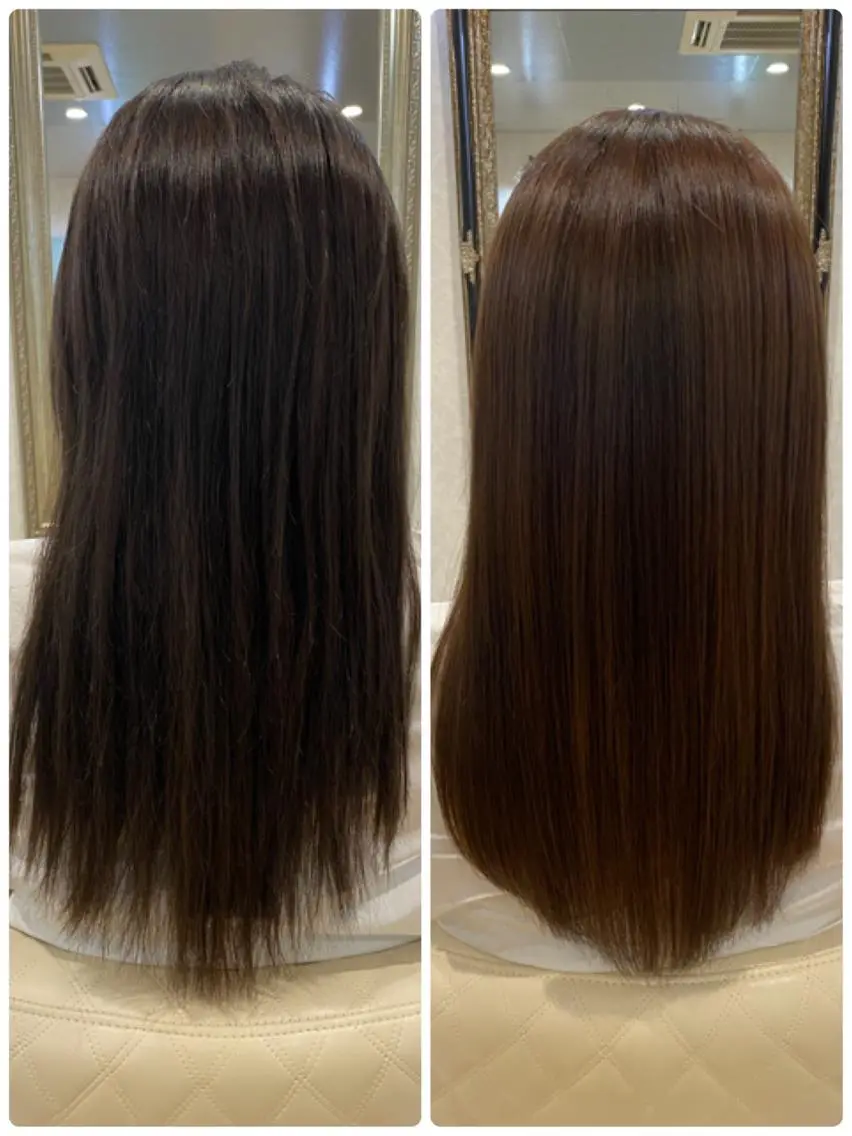 ロング カラー 髪質改善 韓国風ヘア トリートメント ツバサ 髪質改善のヘアスタイル