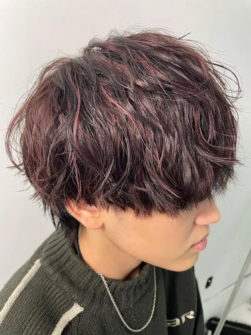 ミディアム カラー パーマ メンズ 【柏メンズパーマ職人 】店長 KAZUMAのヘアスタイル