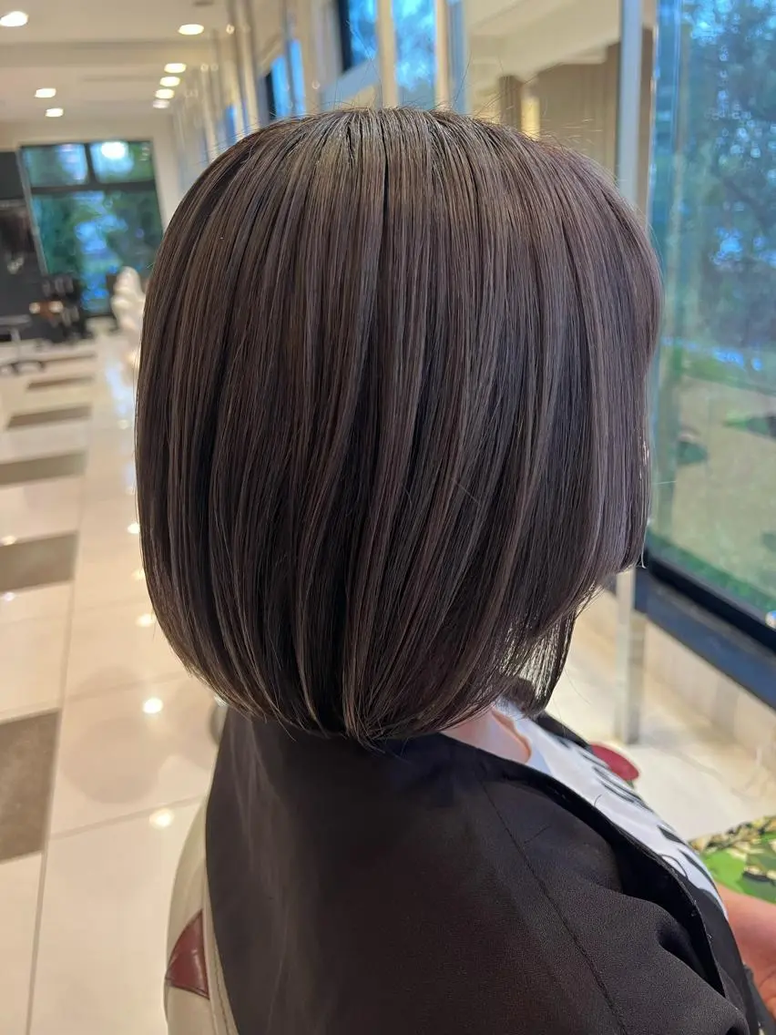 ショート ボブ 姫カット ヘアカラー 野口 竜矢のヘアスタイル