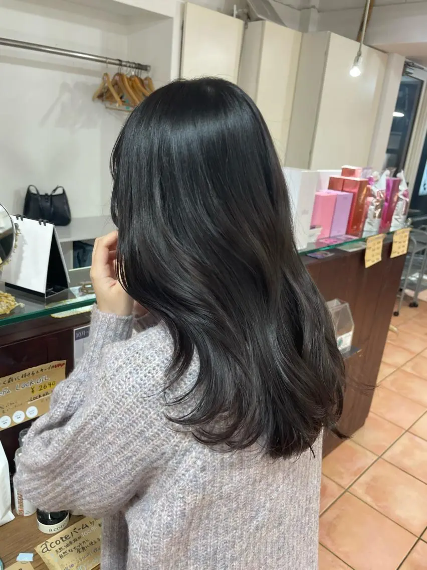ロング カラー 透明感カラー 🦋透明感 艶カラー Rie🦋のヘアスタイル