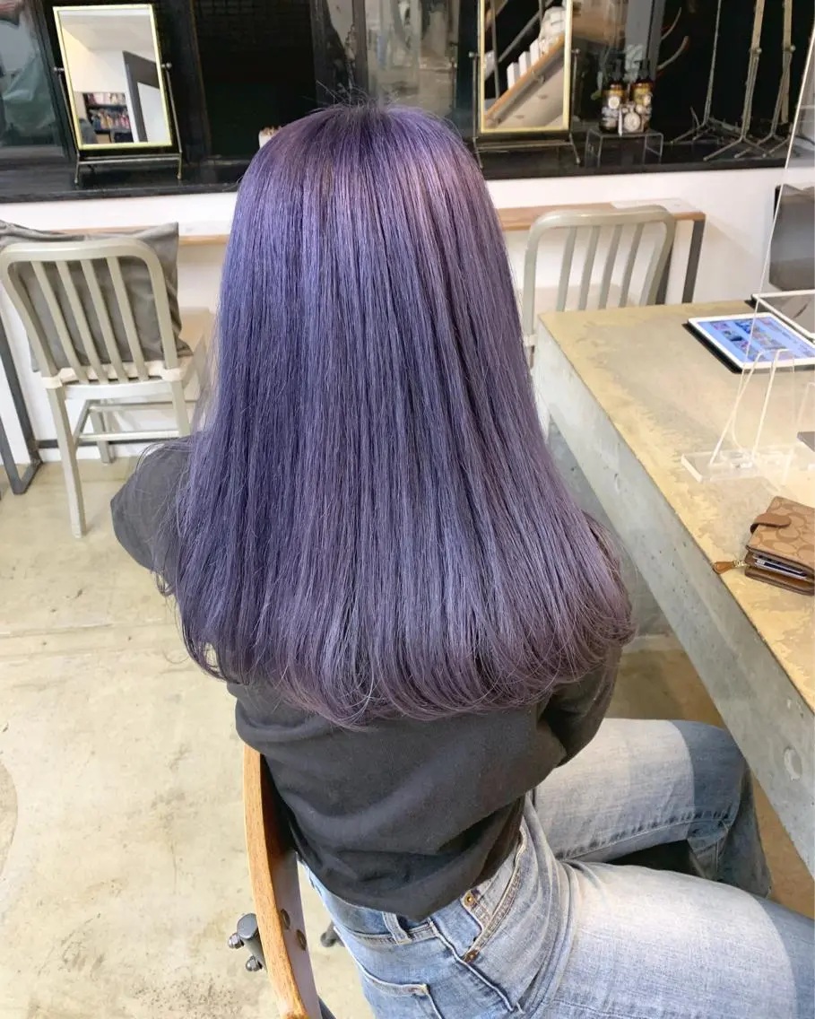 セミロング カラー ヘアアレンジ 🎀暖色カラー🎀 ♡yurika♡のヘアスタイル