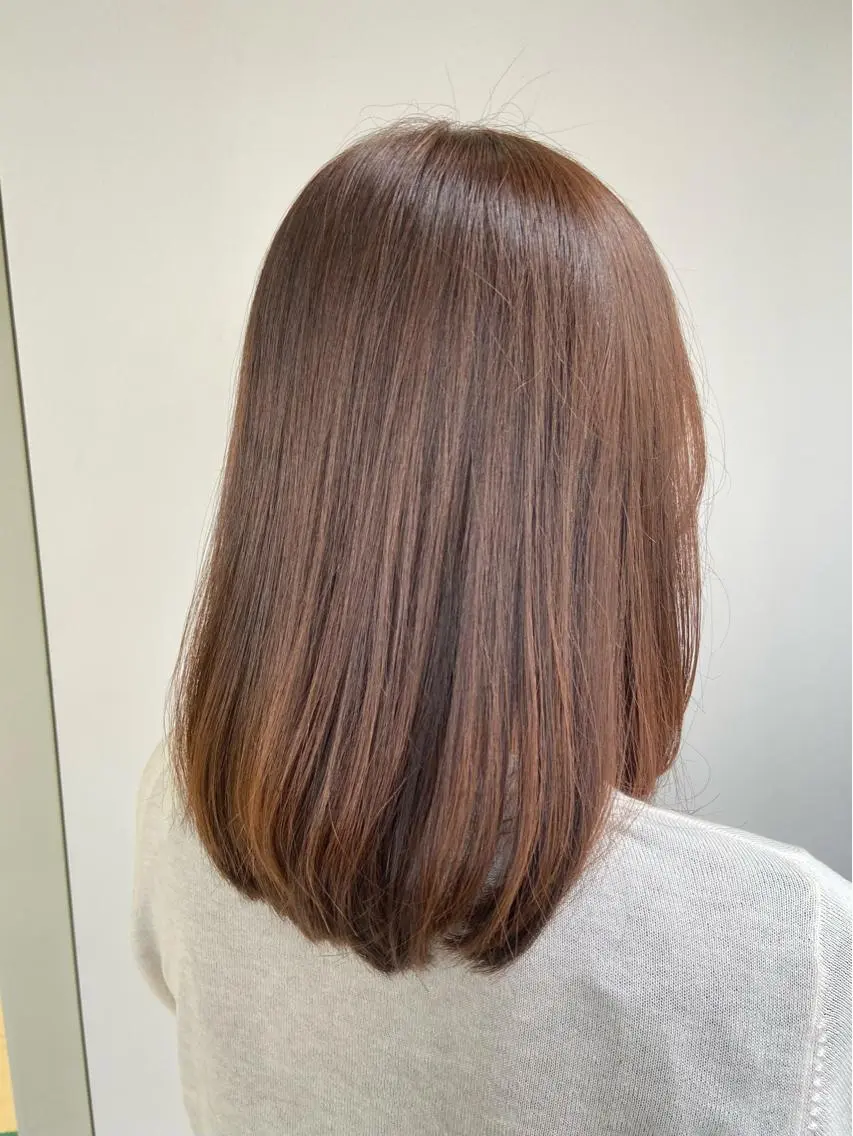 セミロング カラー 30代からの大人 ショートのヘアスタイル