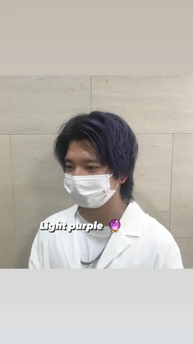 ショート カラー パープルカラー 茅ヶ崎パーマ特化/ スパイラル/ハルキのヘアスタイル