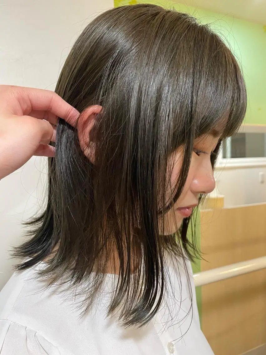 ミディアム カラー 透明感カラー ヘアカラー 佐藤 爽香のヘアスタイル