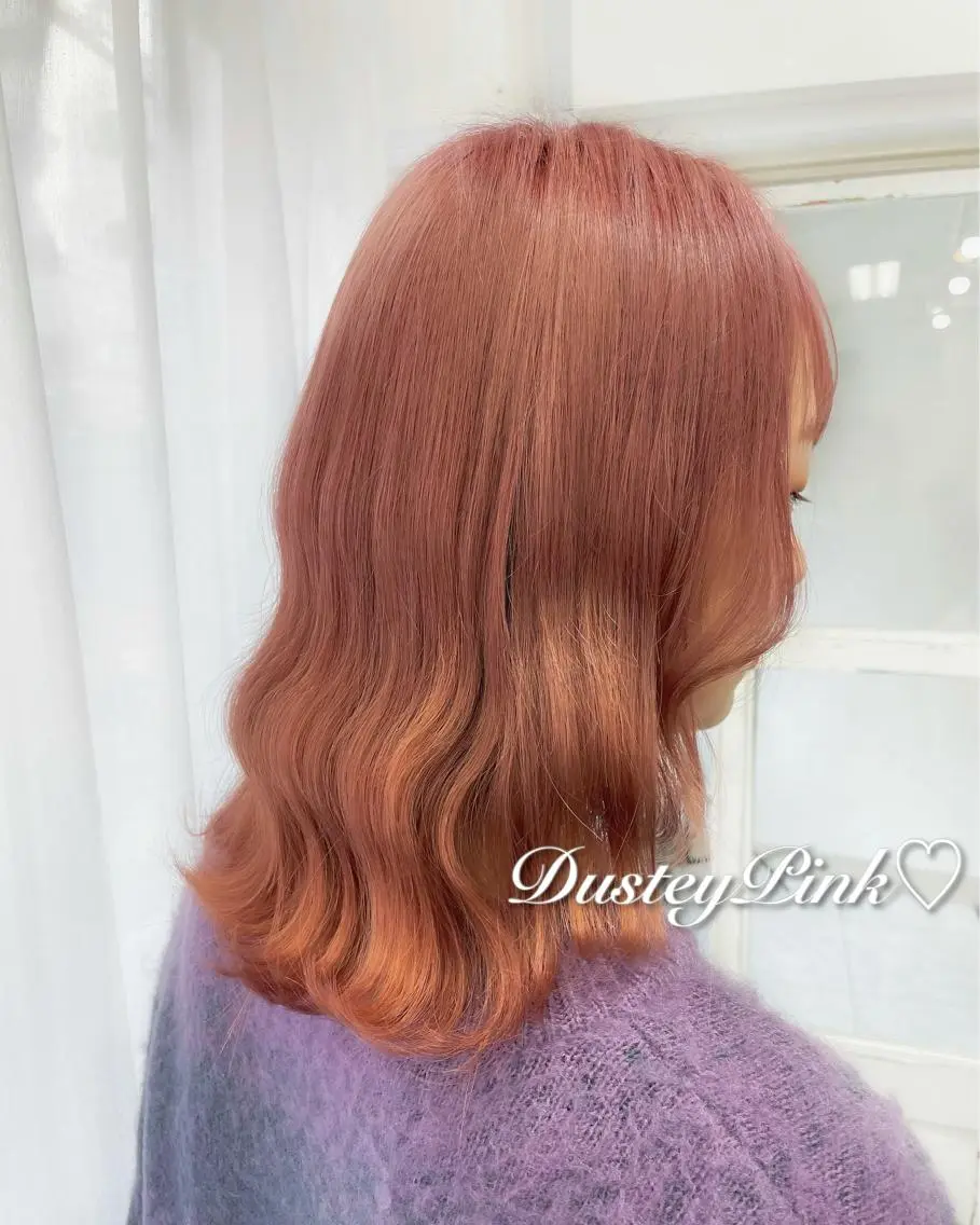 ミディアム カラー ヘアカラー ヘアセット 韓国ヘア🤍髪質改善 🇰🇷AKANEのヘアスタイル