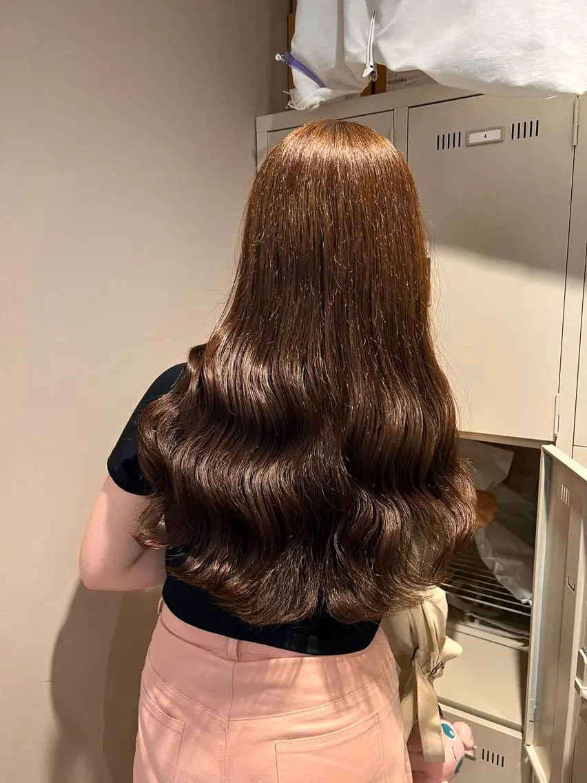セミロング 💖札幌カラー 指名No.1💖玲奈のヘアスタイル