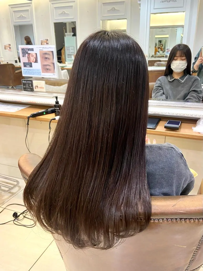 ロング カラー 透明感カラー カット ヘアカラー トリートメント 🫧 nanaco🫧のヘアスタイル