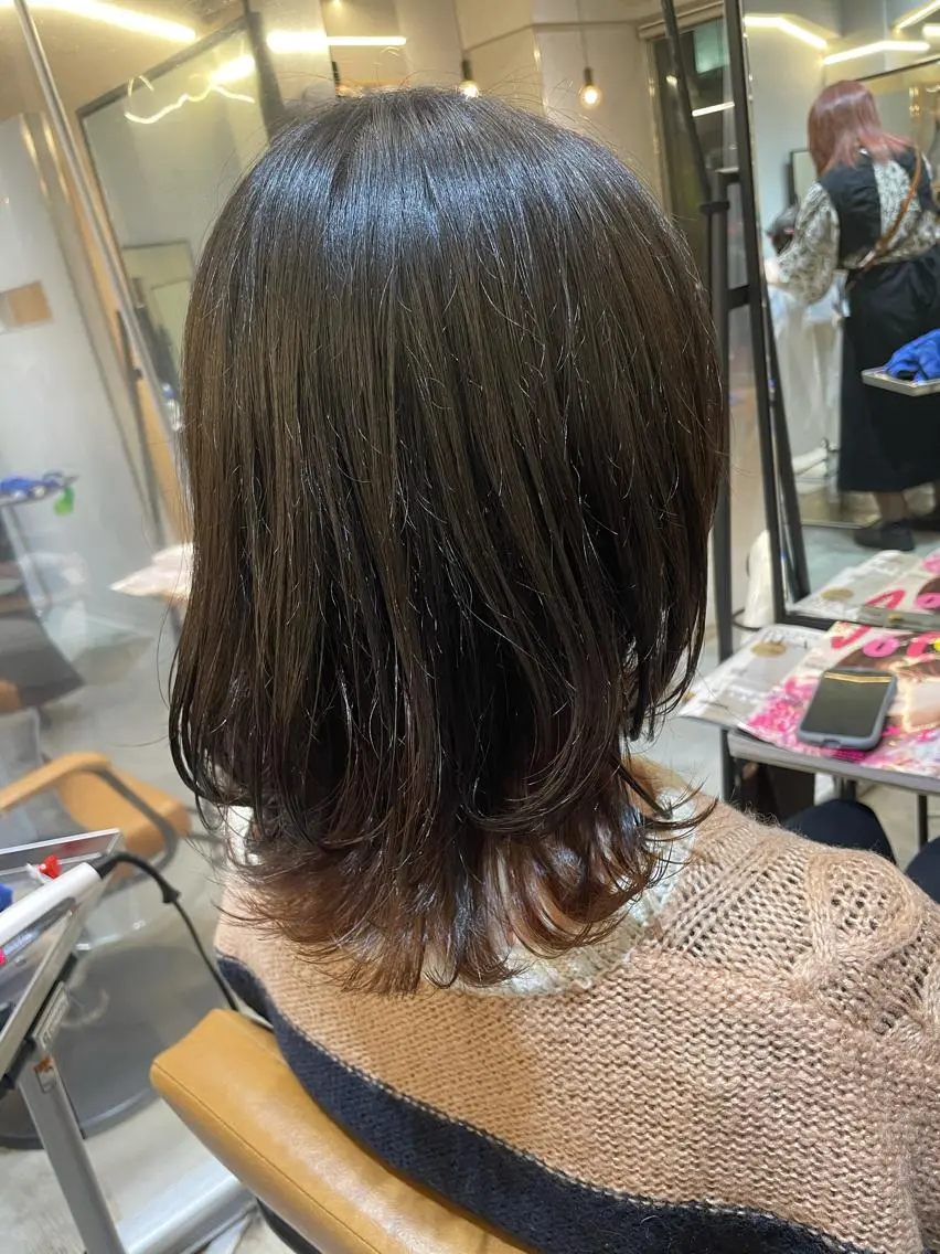 ミディアム ウルフカット カット ♦️モテ髪創作者 SUGA♦️のヘアスタイル