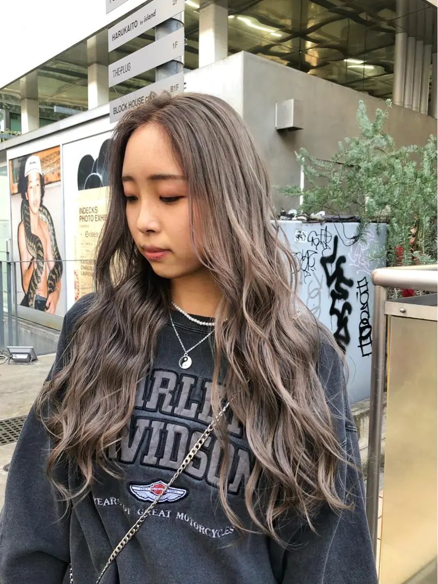 ロング カラー パーマ ヘアアレンジ メンズ 💎髪質改善特化💎 RUITOのヘアスタイル