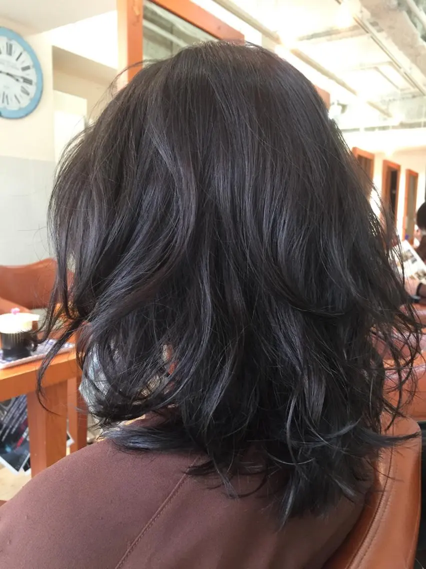 ミディアム カラー ブルーカラー ブルージュ ✂️小野和則 ✂️のその他イメージ