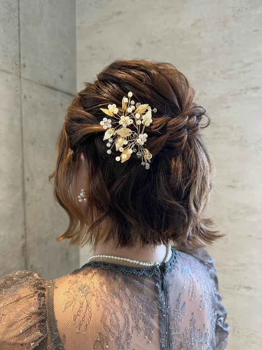 ショート ヘアアレンジ 🎀ヘアセット/艶髪 /はやしほのか🎀のヘアスタイル
