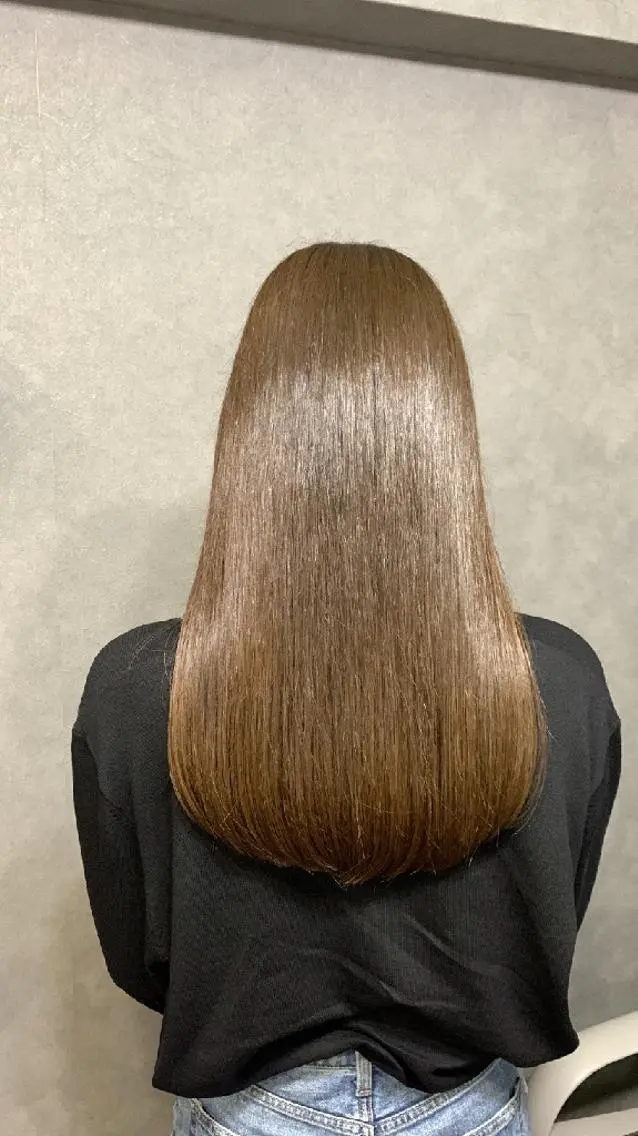 ロング カラー カット ヘアカラー トリートメント chouette シュエットのヘアスタイル