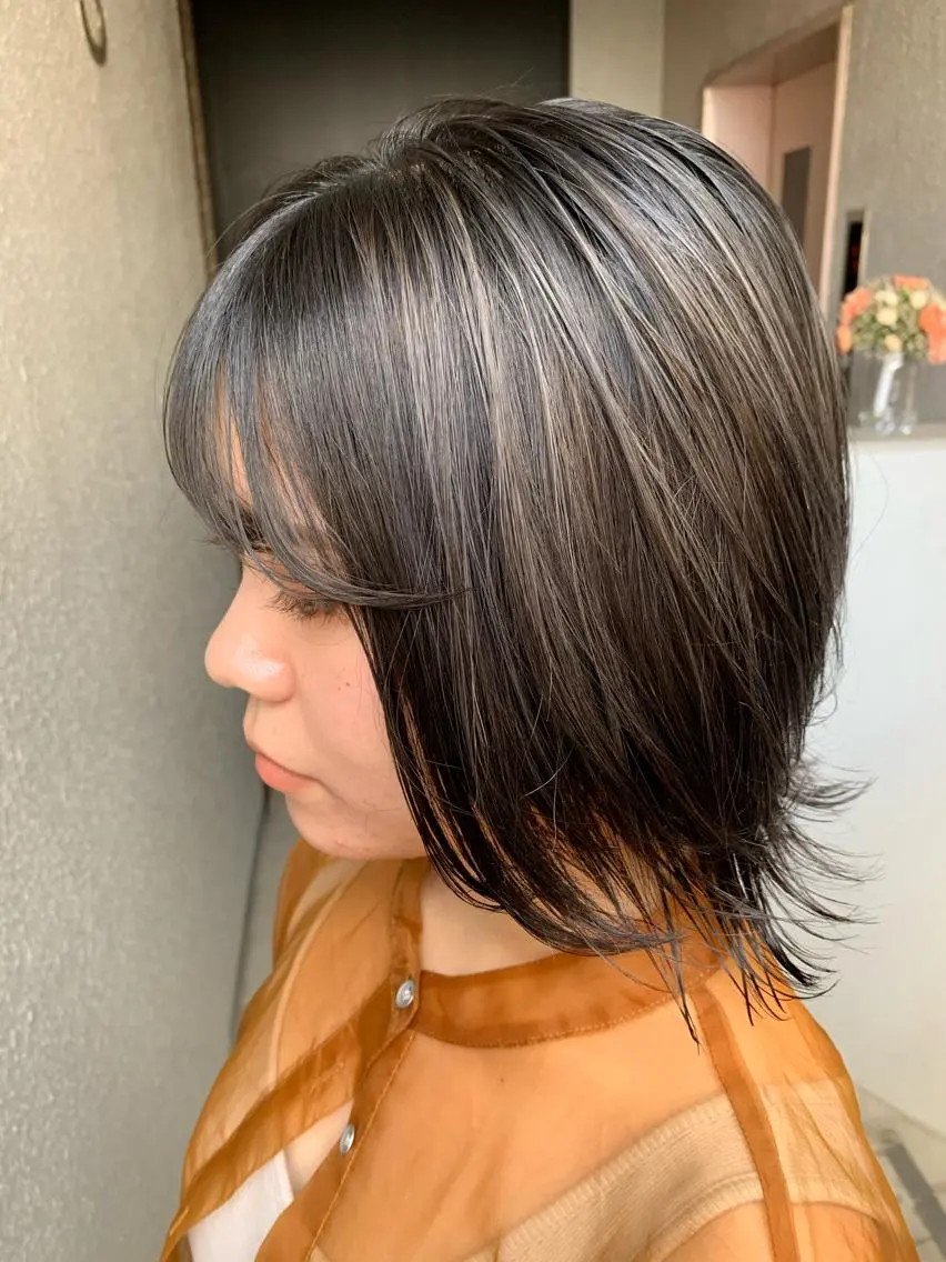 ミディアム カラー 山本 章人のヘアスタイル