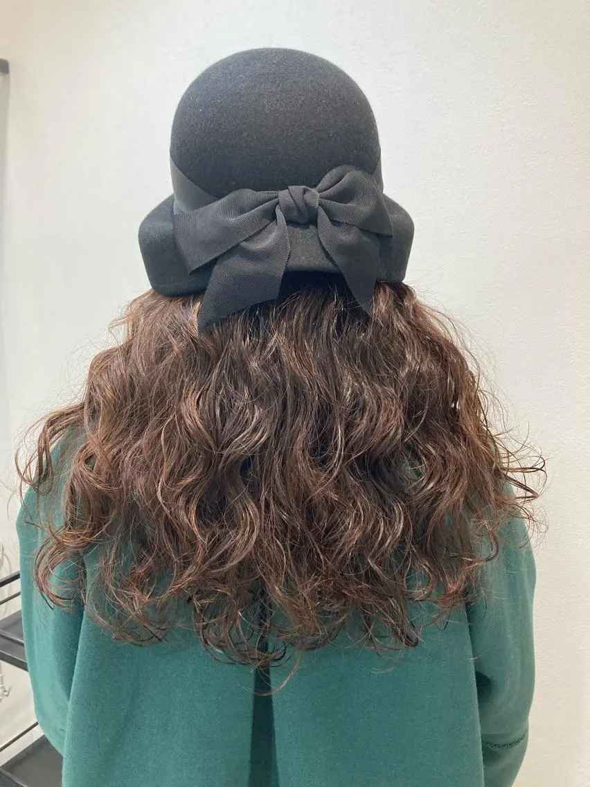 ロング カット パーマ トリートメント 寺田 ゆりのヘアスタイル