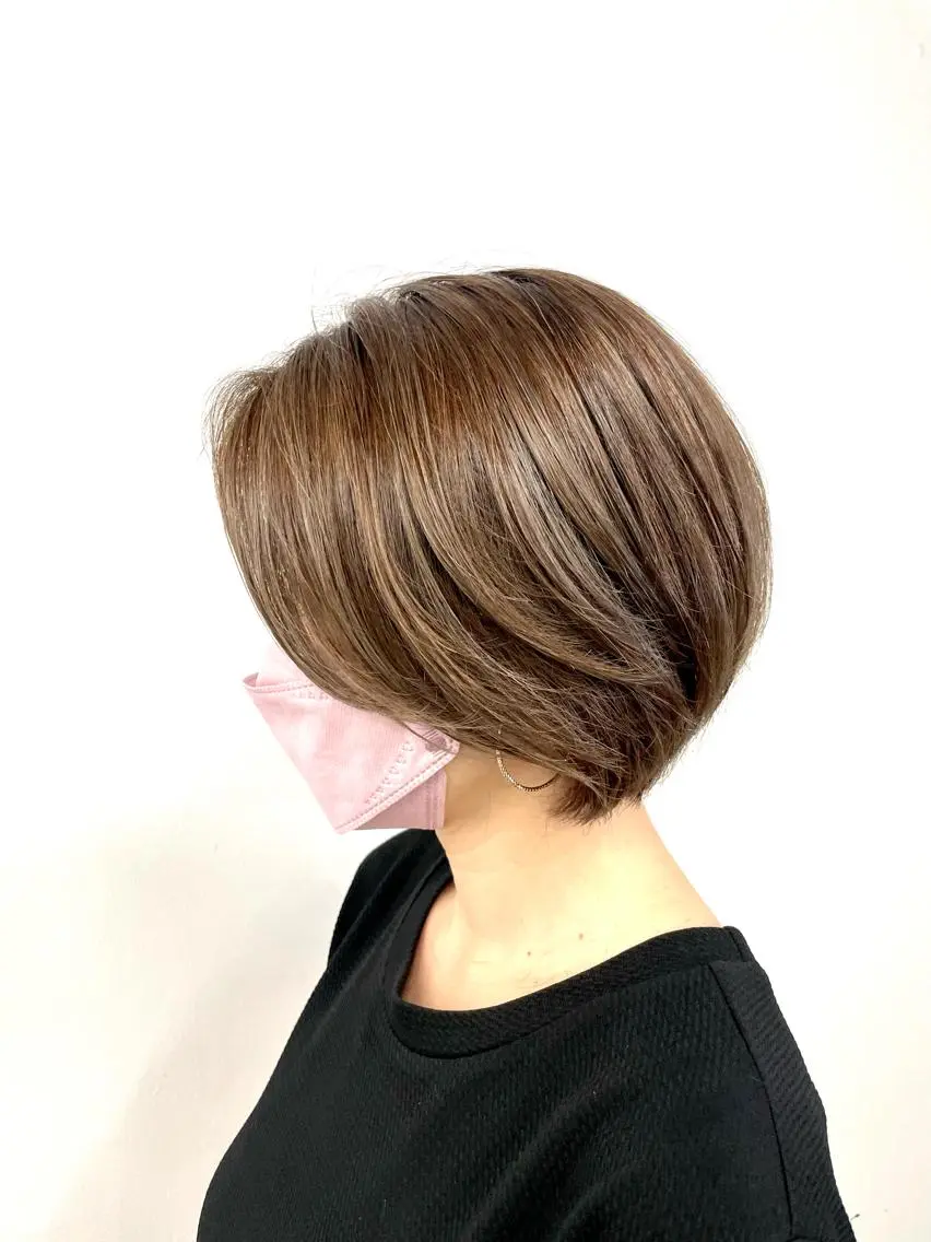 ショート カラー カット ヘアカラー トリートメント 色気レイヤー& ショートはお任せ🌟のヘアスタイル