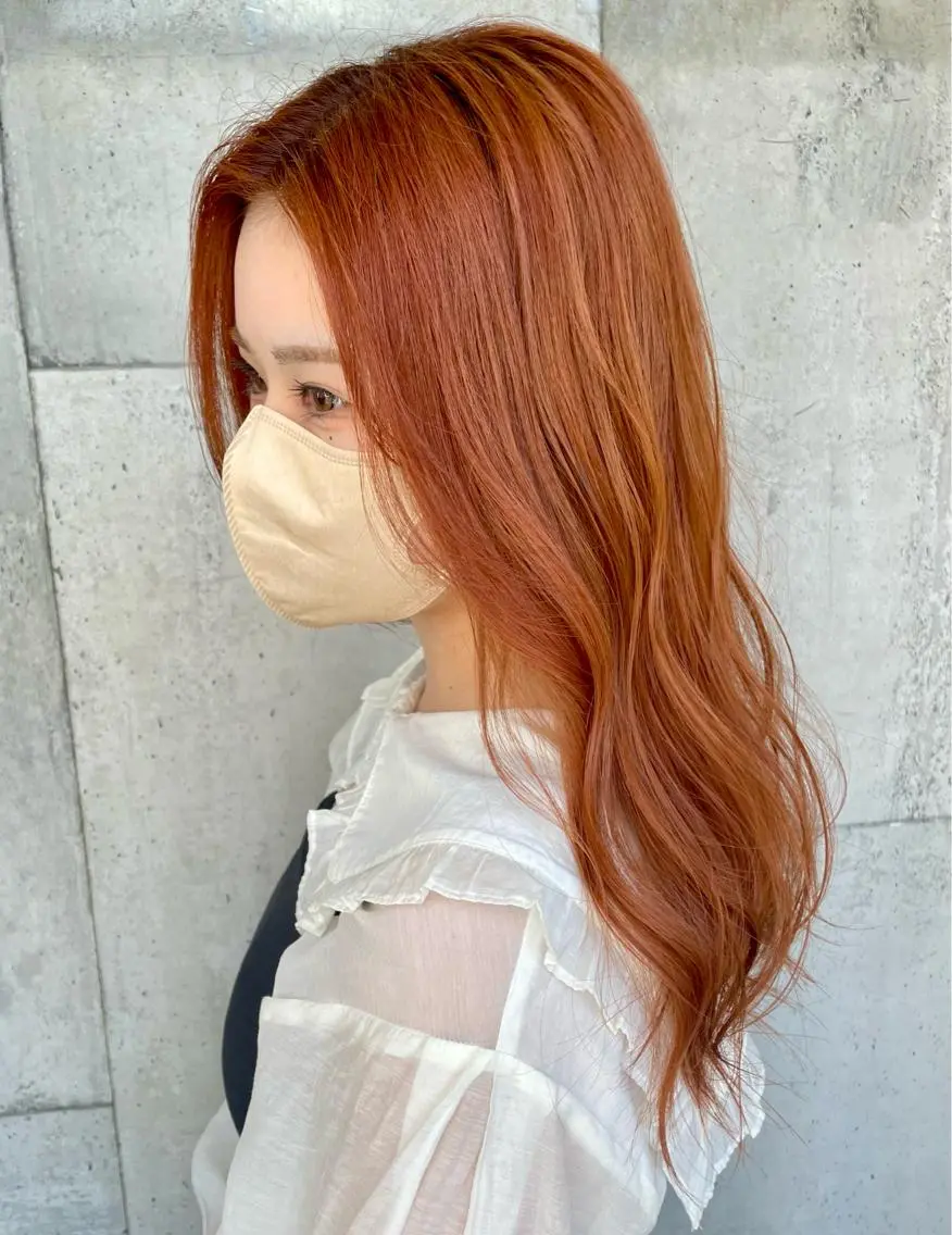 セミロング ヘアカラー トリートメント 大内 志穂のヘアスタイル