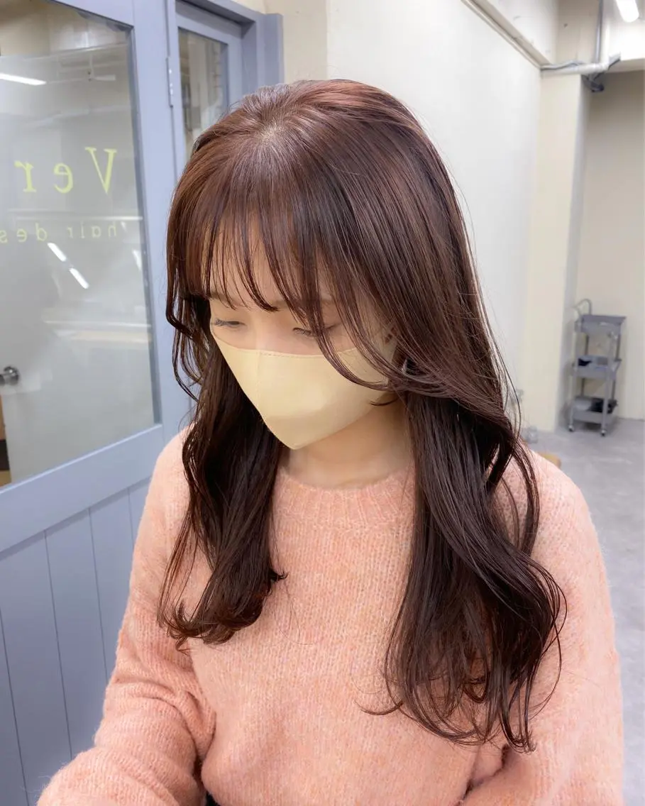 ミディアム カラー ラベンダーカラー ピンクカラー ピンクラベンダー レイヤー暖色カラー 池袋Yamamotoのヘアスタイル