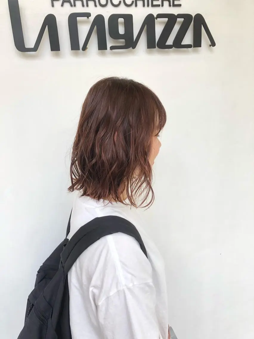 ショート カラー ブラウンカラー オレンジ オレンジブラウン 東條 克義のヘアスタイル
