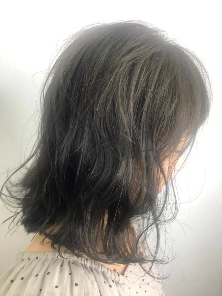 ミディアム ミディアムパーマ ハイライト 髪質改善 縮毛矯正 【清瀬】パサツキ 広がり改善川合剛史のヘアスタイル
