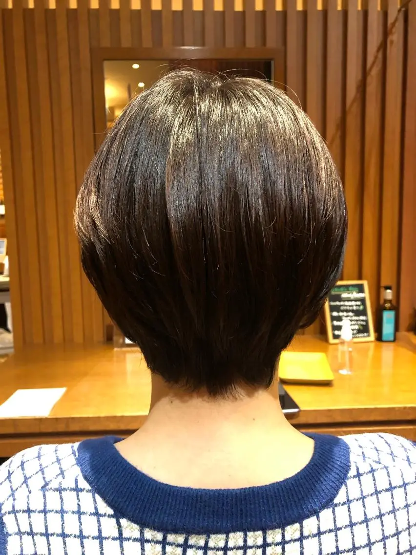 ショート ショートボブ ボブ ショートヘア 高山🐬髪質改善 池袋で縮毛矯正のヘアスタイル