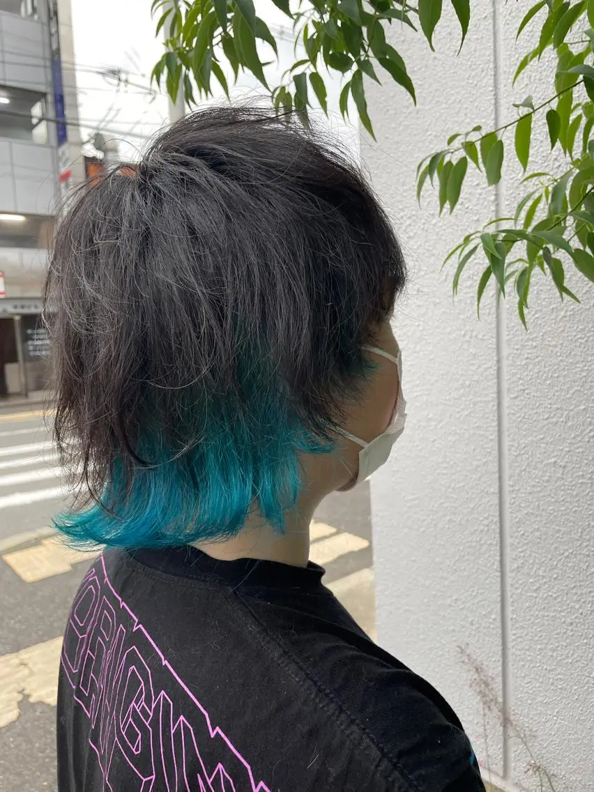 ミディアム カラー ヘアカラー トリートメント 髪質改善×潤艶カラー ⭐️岡田崇彰のヘアスタイル
