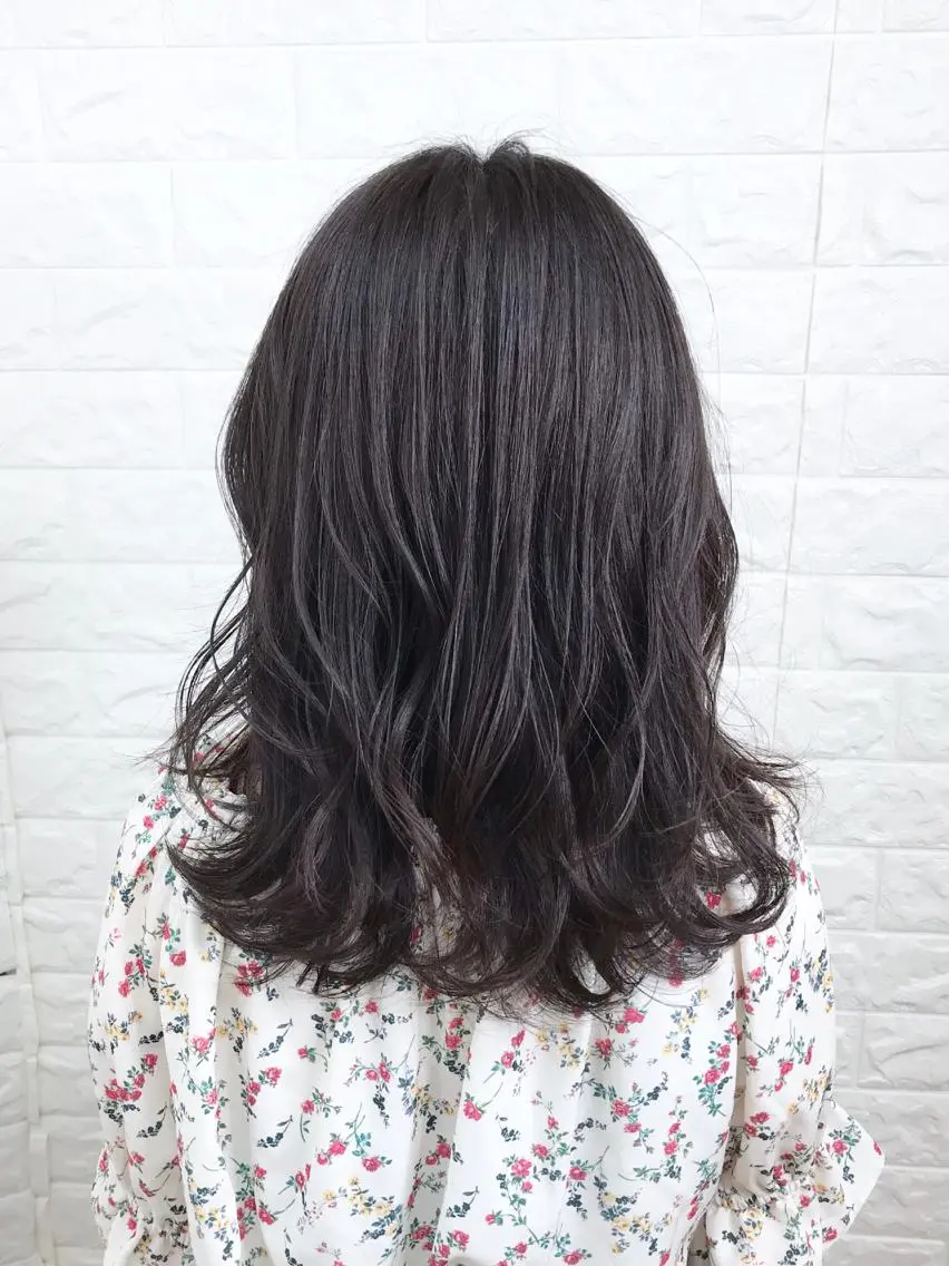 ミディアム カラー ヘアカラー 髪質改善縮毛矯正 美容師✂️山崎竜二のヘアスタイル