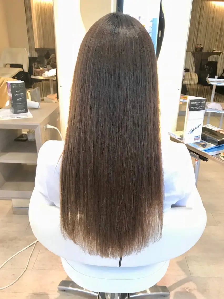 ロング パーマ ストレートパーマ 縮毛矯正 トリートメント Miru by INCE HAIRのヘアスタイル
