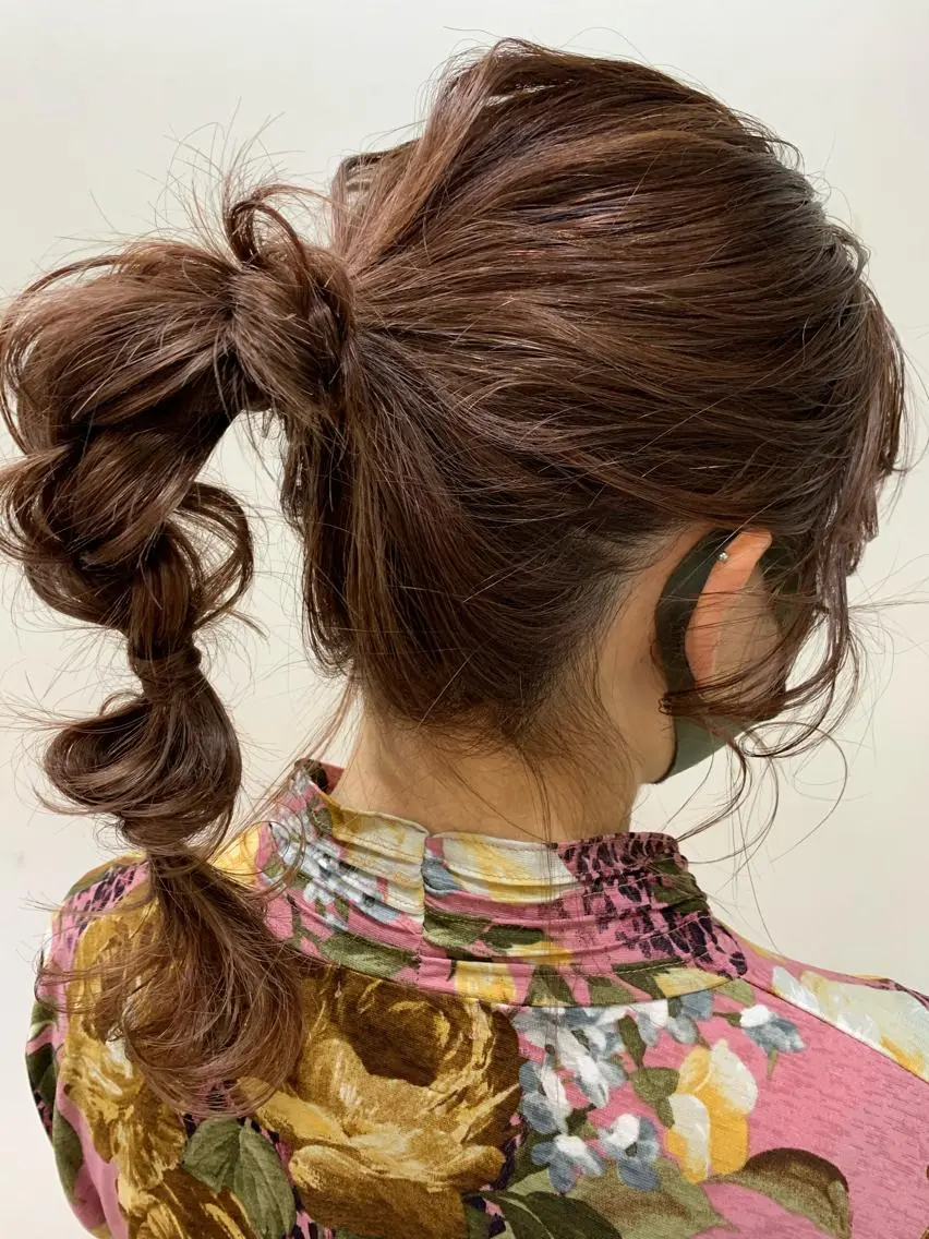 ミディアム ヘアアレンジ 平野 優奈のヘアスタイル