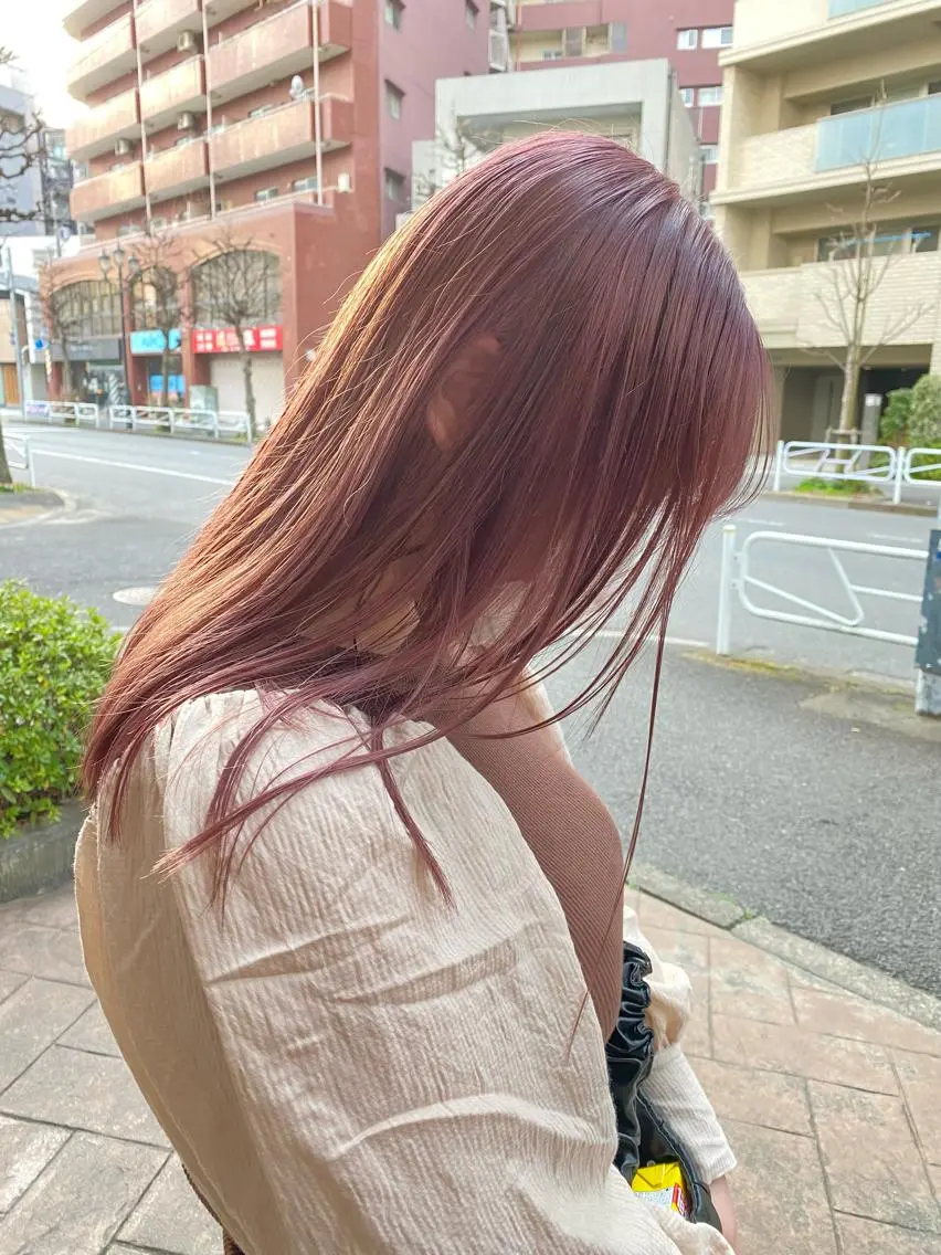 セミロング カラー ヘアカラー コマツリサ ROCCO eastのヘアスタイル